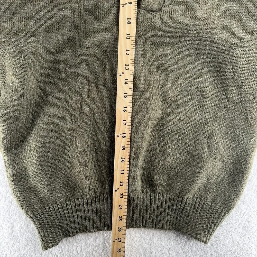Vintage‎ LL Bean High Trek Sweater Mens Large Green Wool Blend Pullover USA 90s
